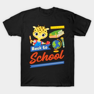 Giraffe Goes Back To School T-Shirt